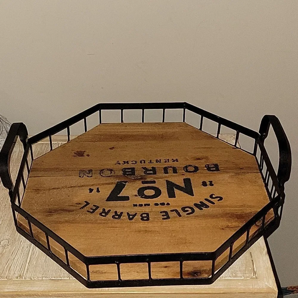 Jack Daniels Bourbon Whiskey No. 7 2014 Kentucky Single Barrel Lid Tray Sign
